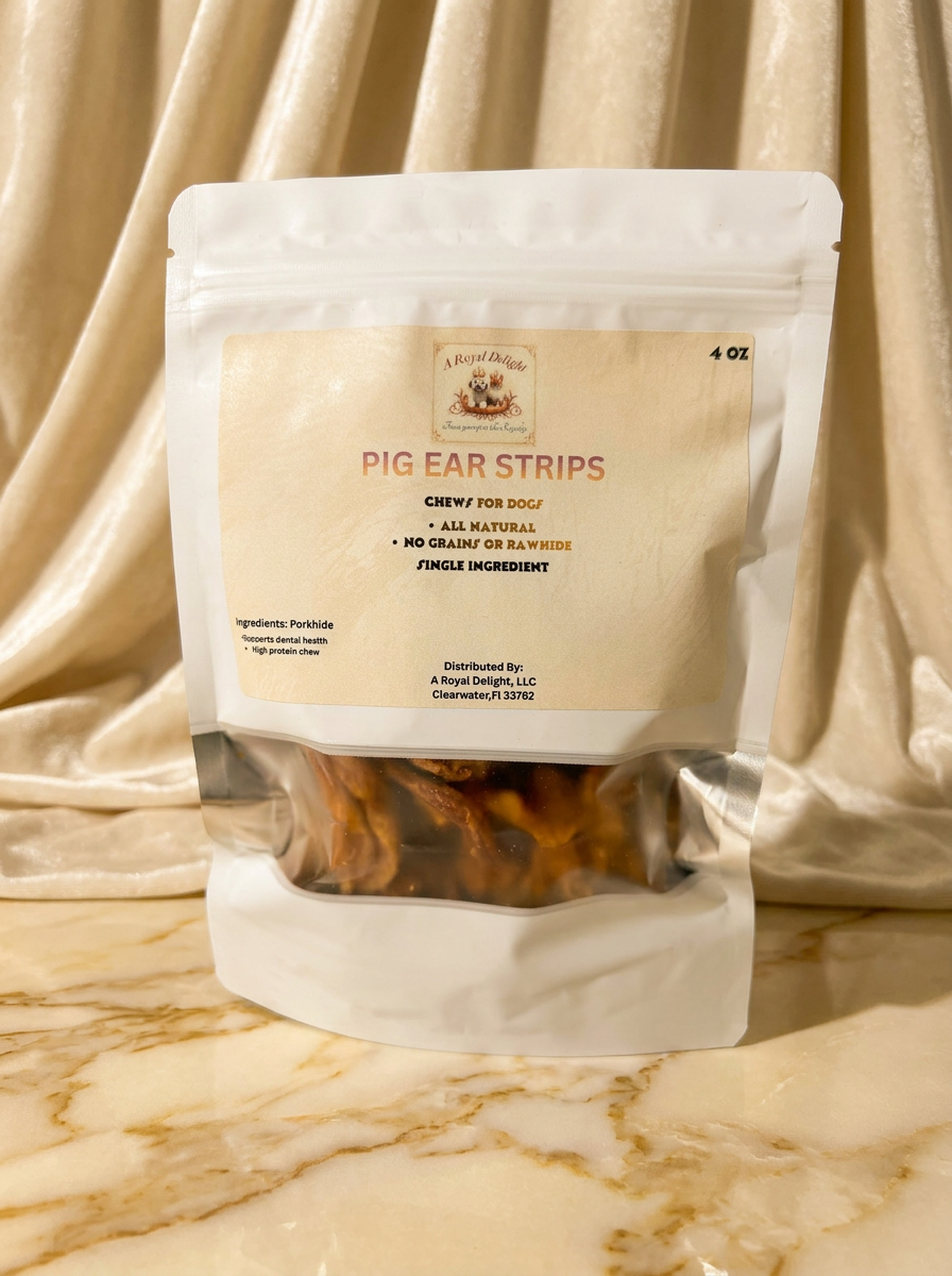 Pig Ear Strip Natural Treats