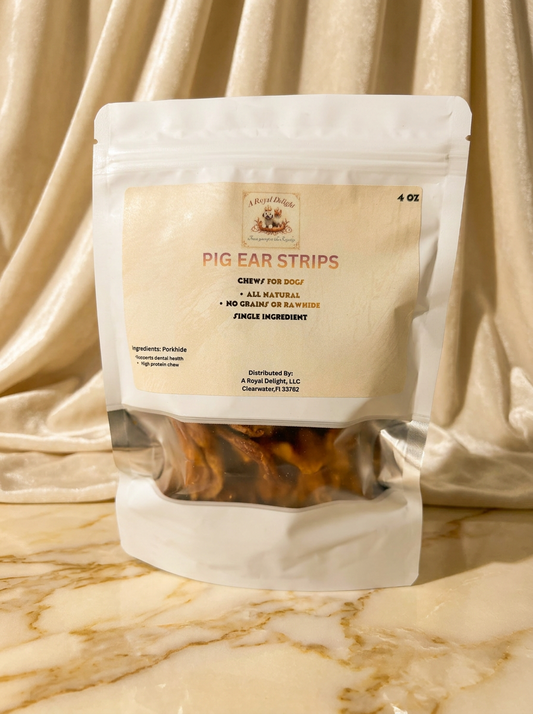 Pig Ear Strip Natural Treats